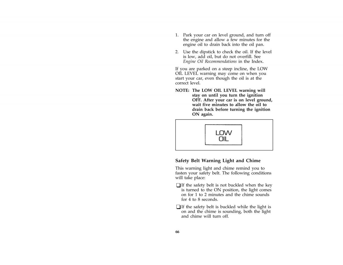 Ford Mustang IV 4 owners manual / page 66