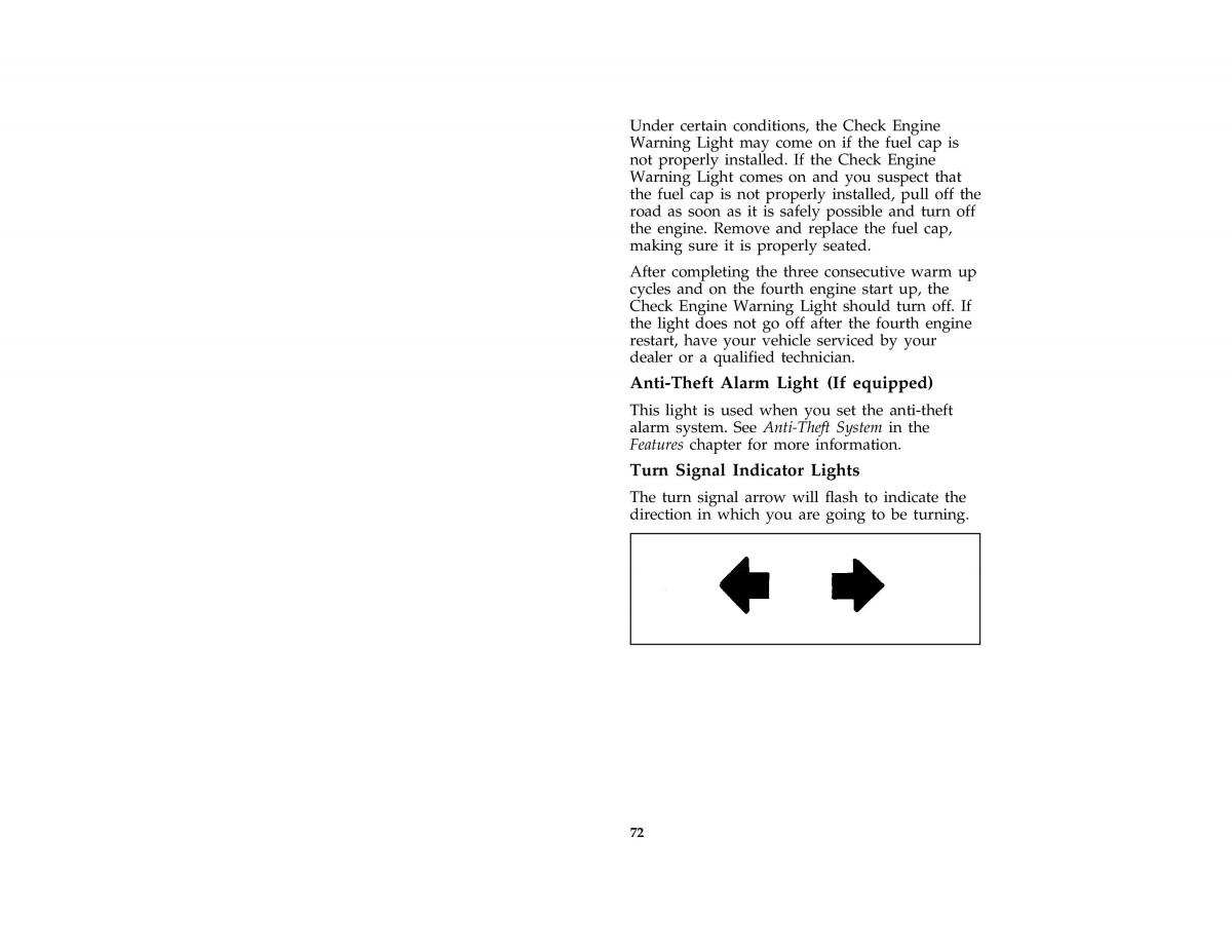 Ford Mustang IV 4 owners manual / page 72