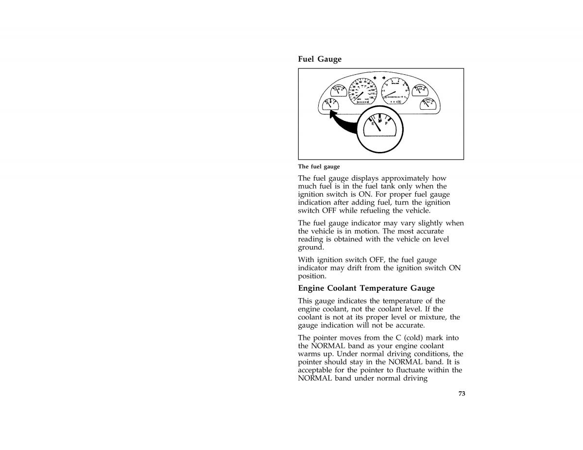 Ford Mustang IV 4 owners manual / page 73