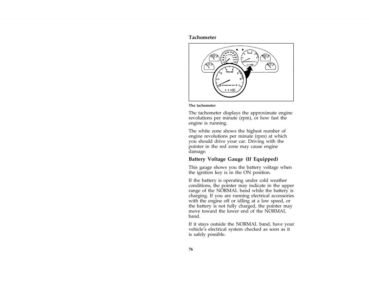 Ford Mustang IV 4 owners manual / page 76