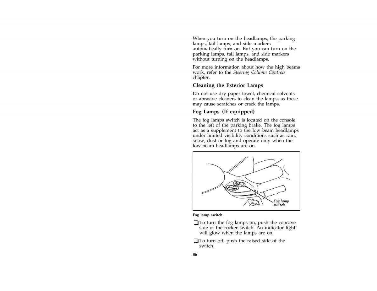 Ford Mustang IV 4 owners manual / page 86