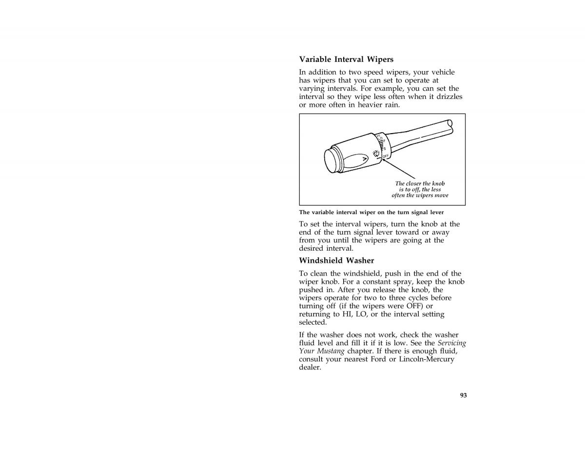 Ford Mustang IV 4 owners manual / page 92