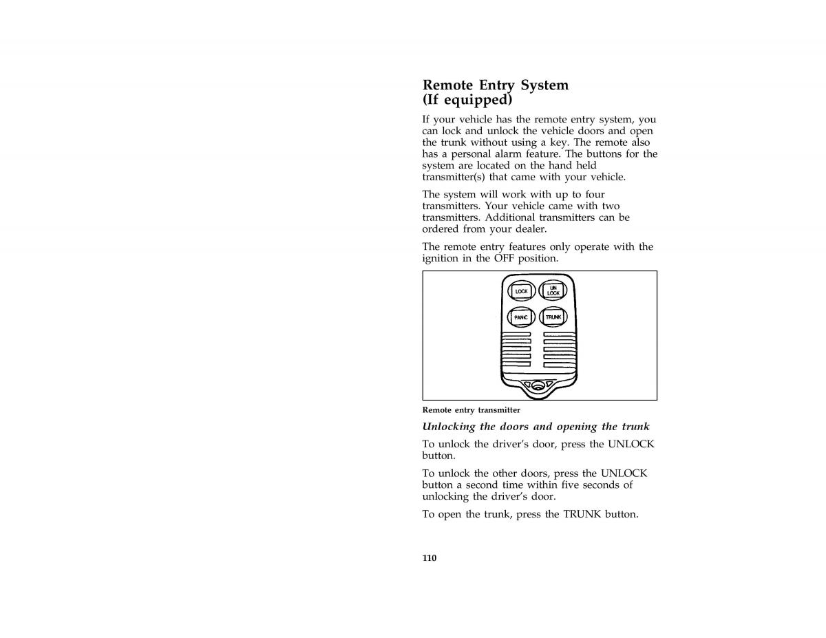 Ford Mustang IV 4 owners manual / page 108