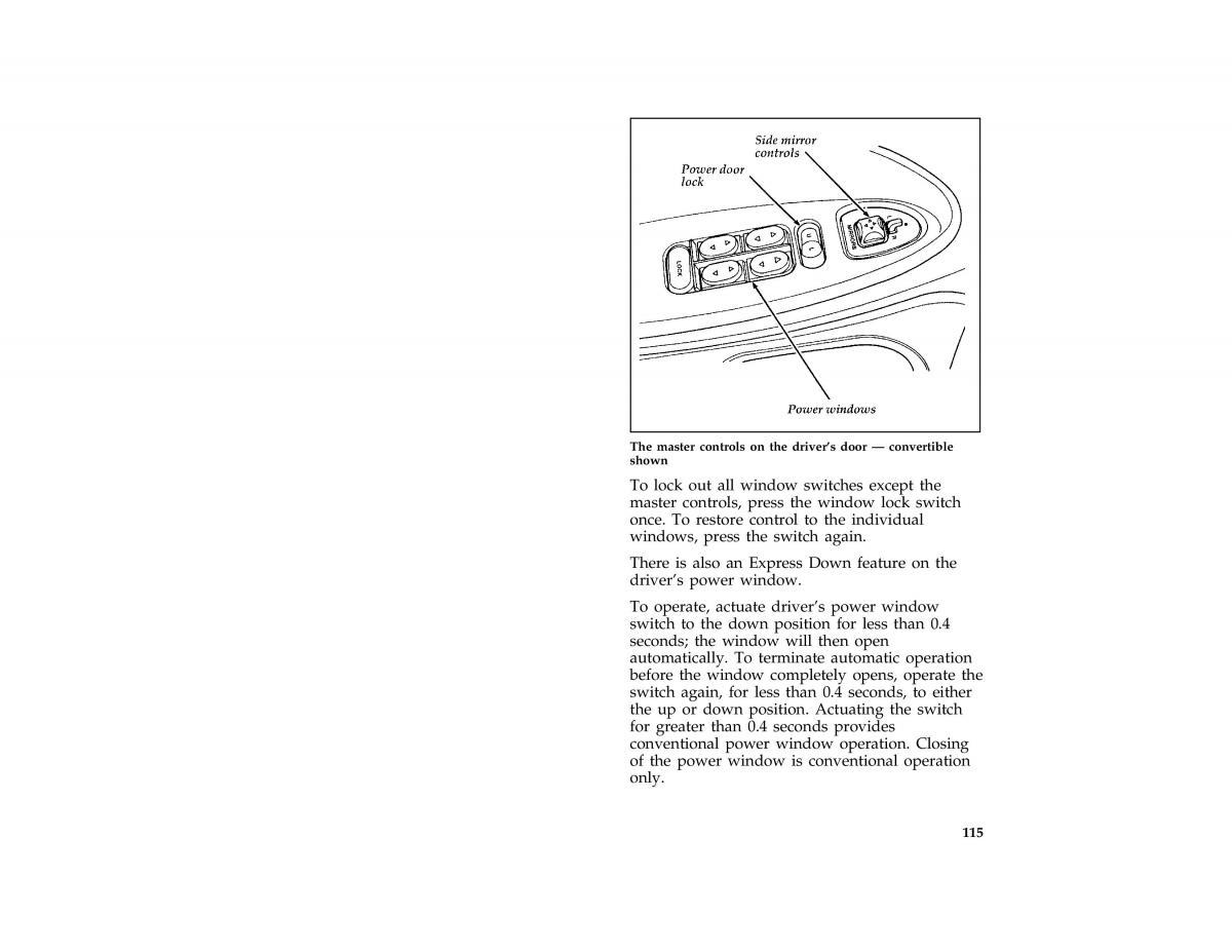 Ford Mustang IV 4 owners manual / page 113