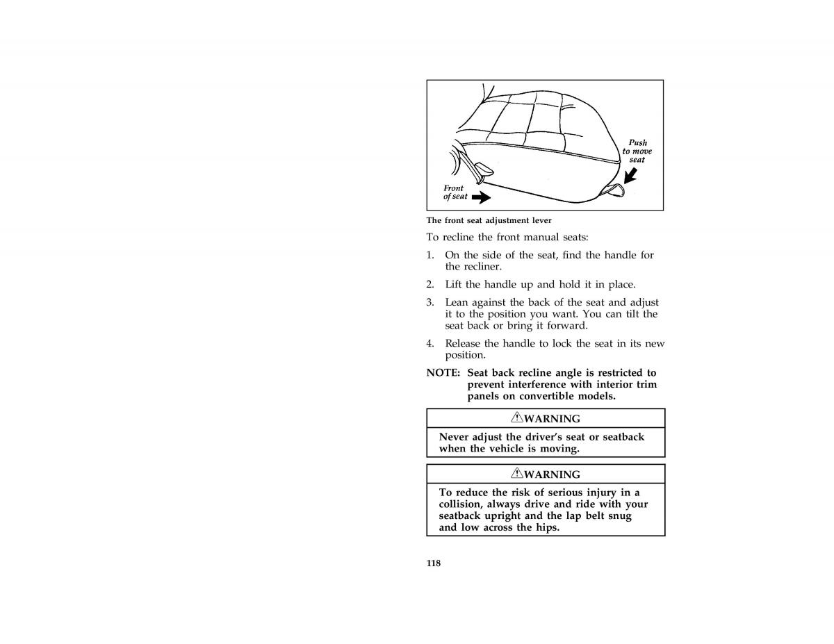 Ford Mustang IV 4 owners manual / page 116