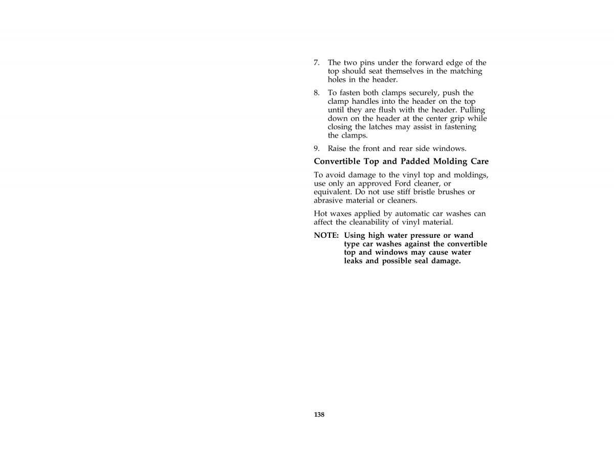 Ford Mustang IV 4 owners manual / page 136