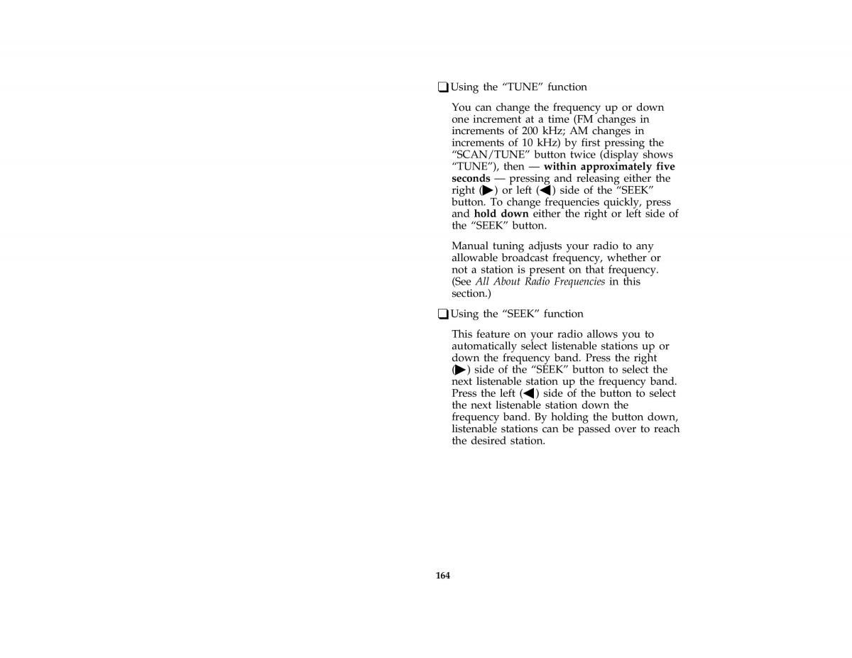 Ford Mustang IV 4 owners manual / page 161