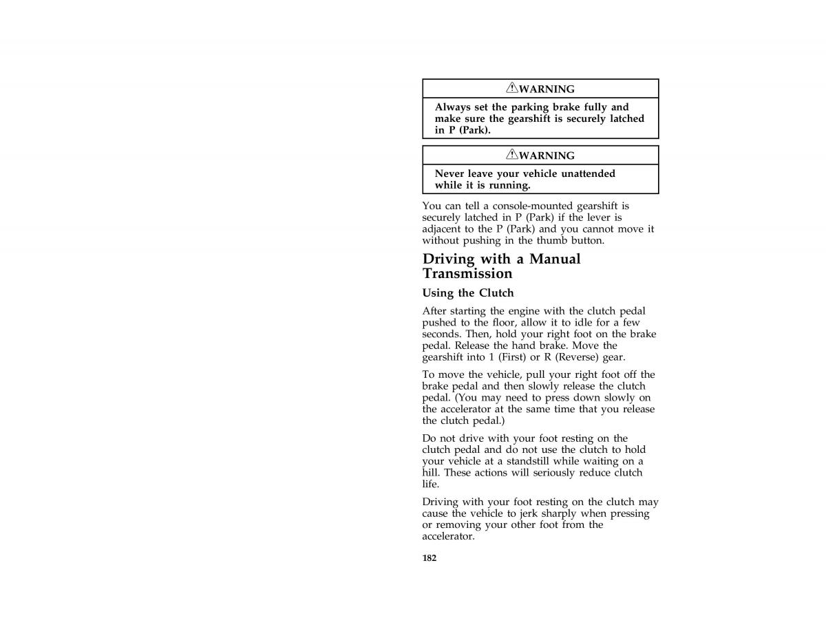 Ford Mustang IV 4 owners manual / page 178