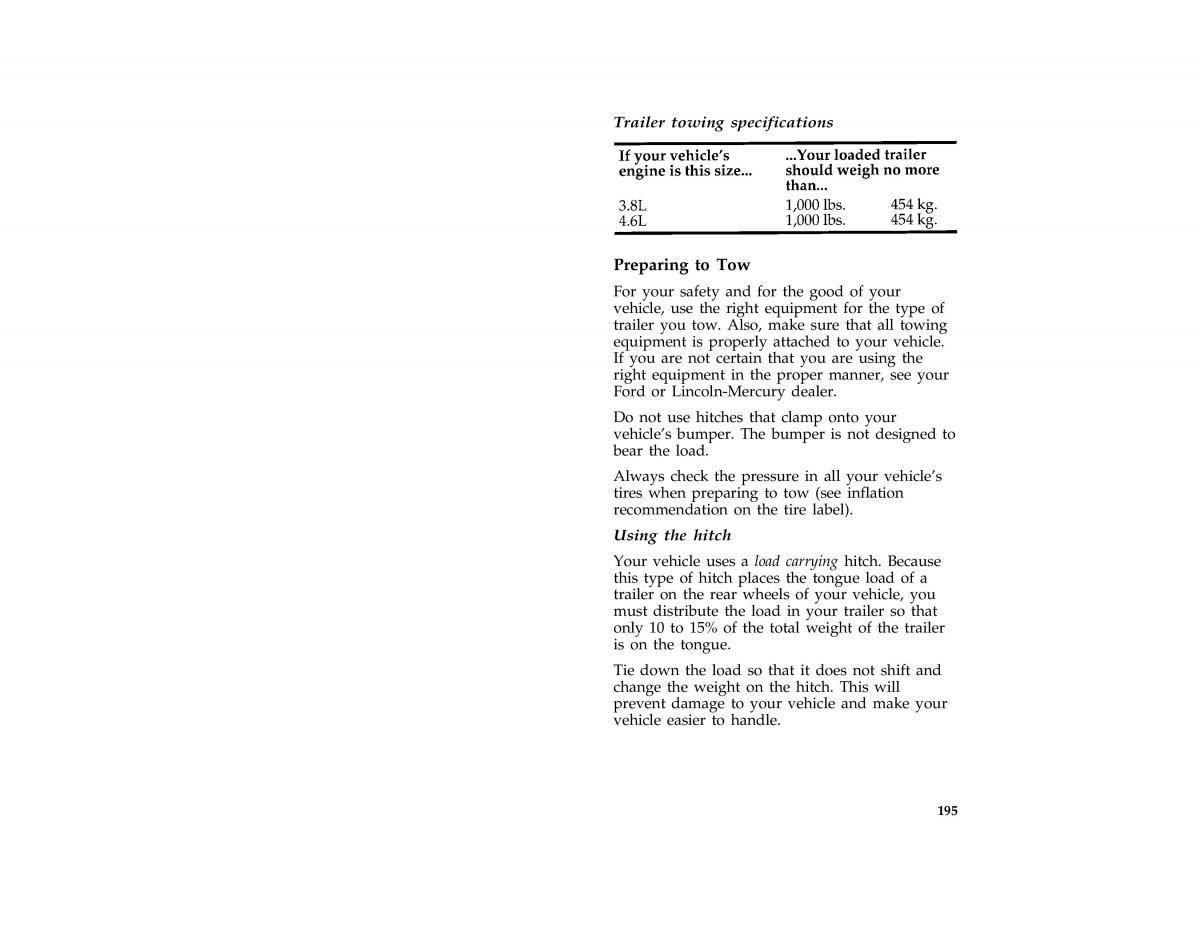 Ford Mustang IV 4 owners manual / page 191