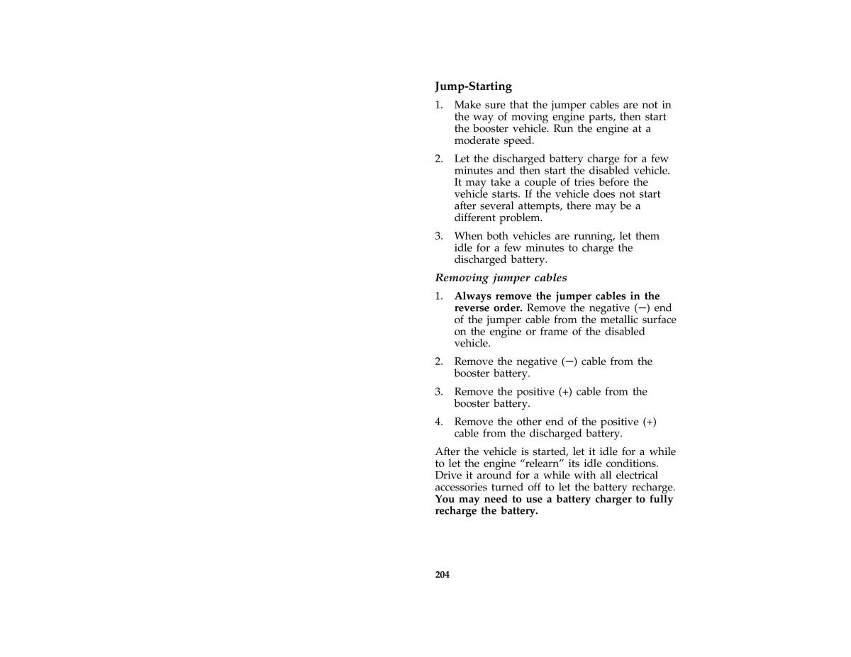 Ford Mustang IV 4 owners manual / page 200