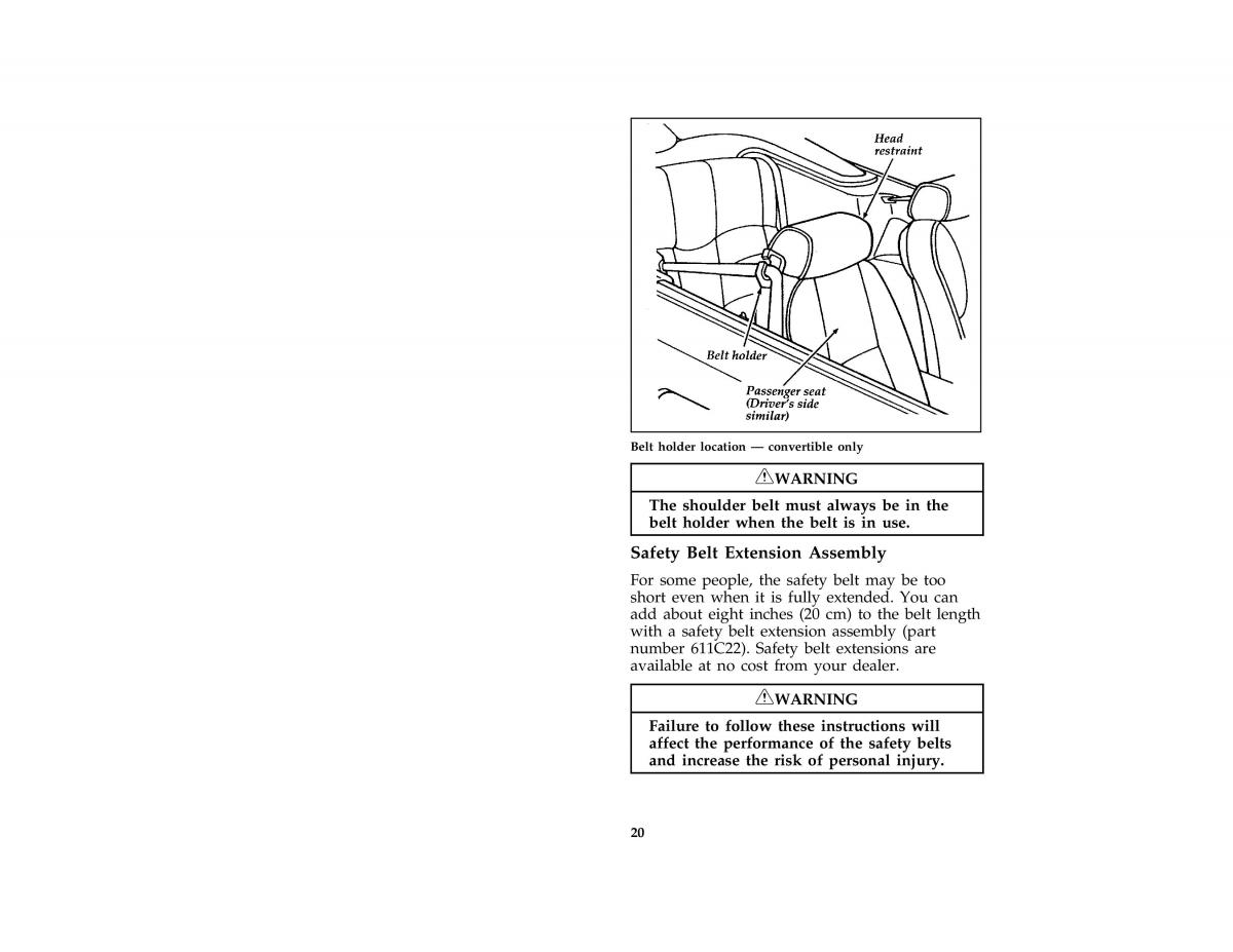 Ford Mustang IV 4 owners manual / page 22