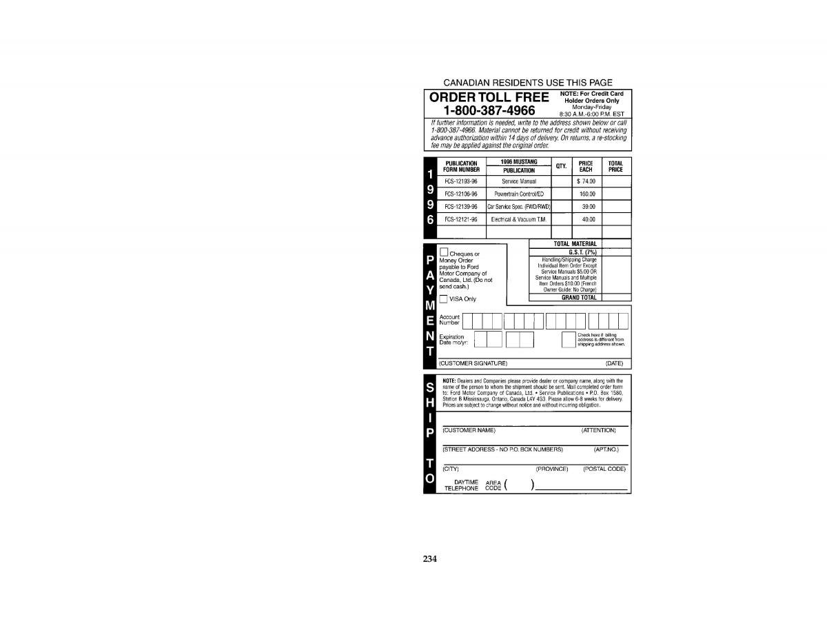 Ford Mustang IV 4 owners manual / page 228