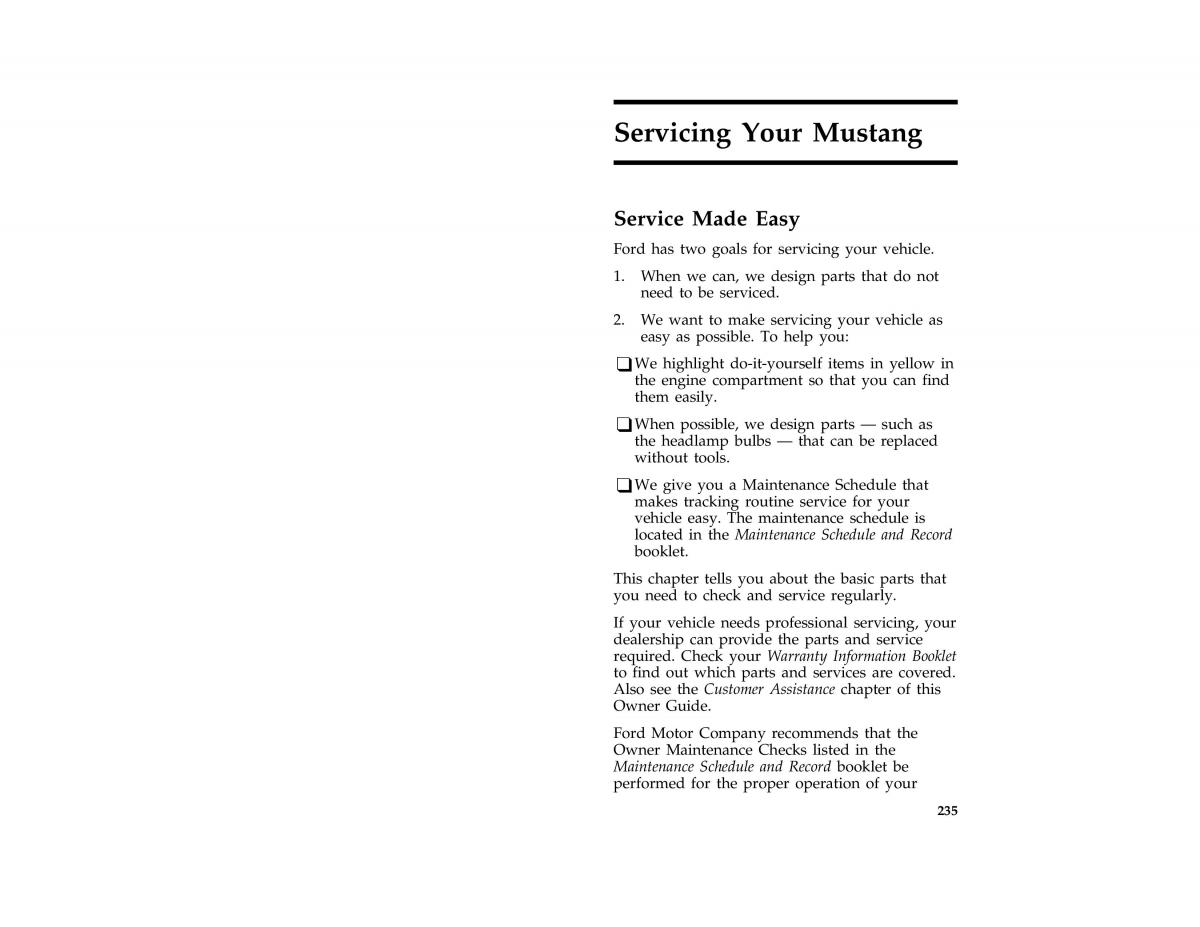 Ford Mustang IV 4 owners manual / page 229