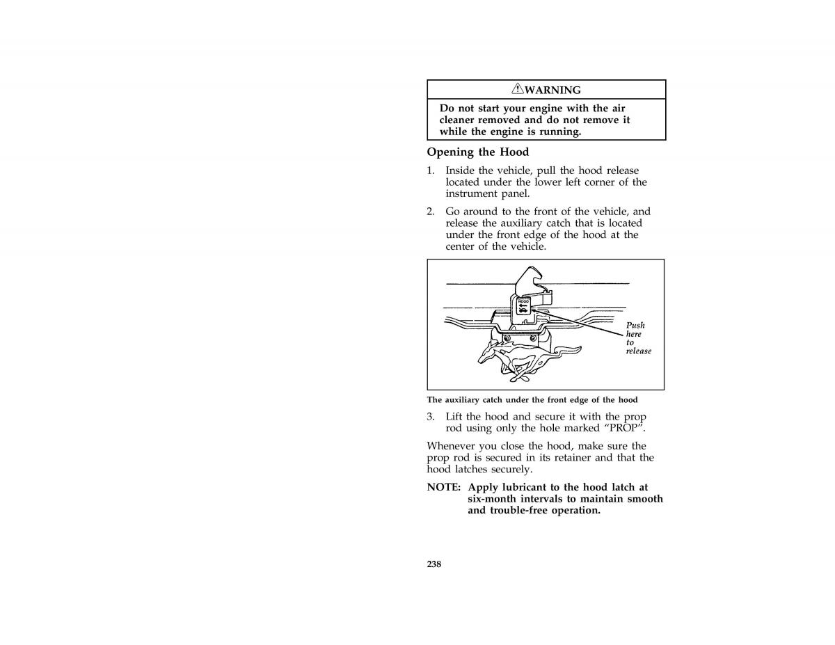 Ford Mustang IV 4 owners manual / page 232