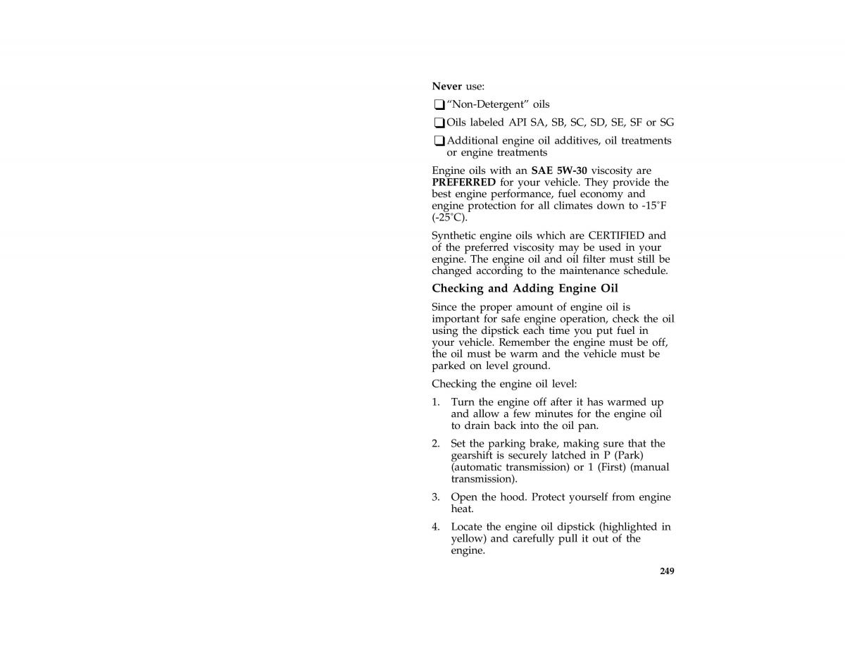 Ford Mustang IV 4 owners manual / page 243