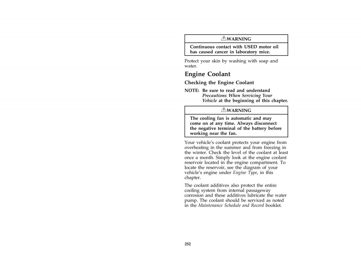 Ford Mustang IV 4 owners manual / page 246