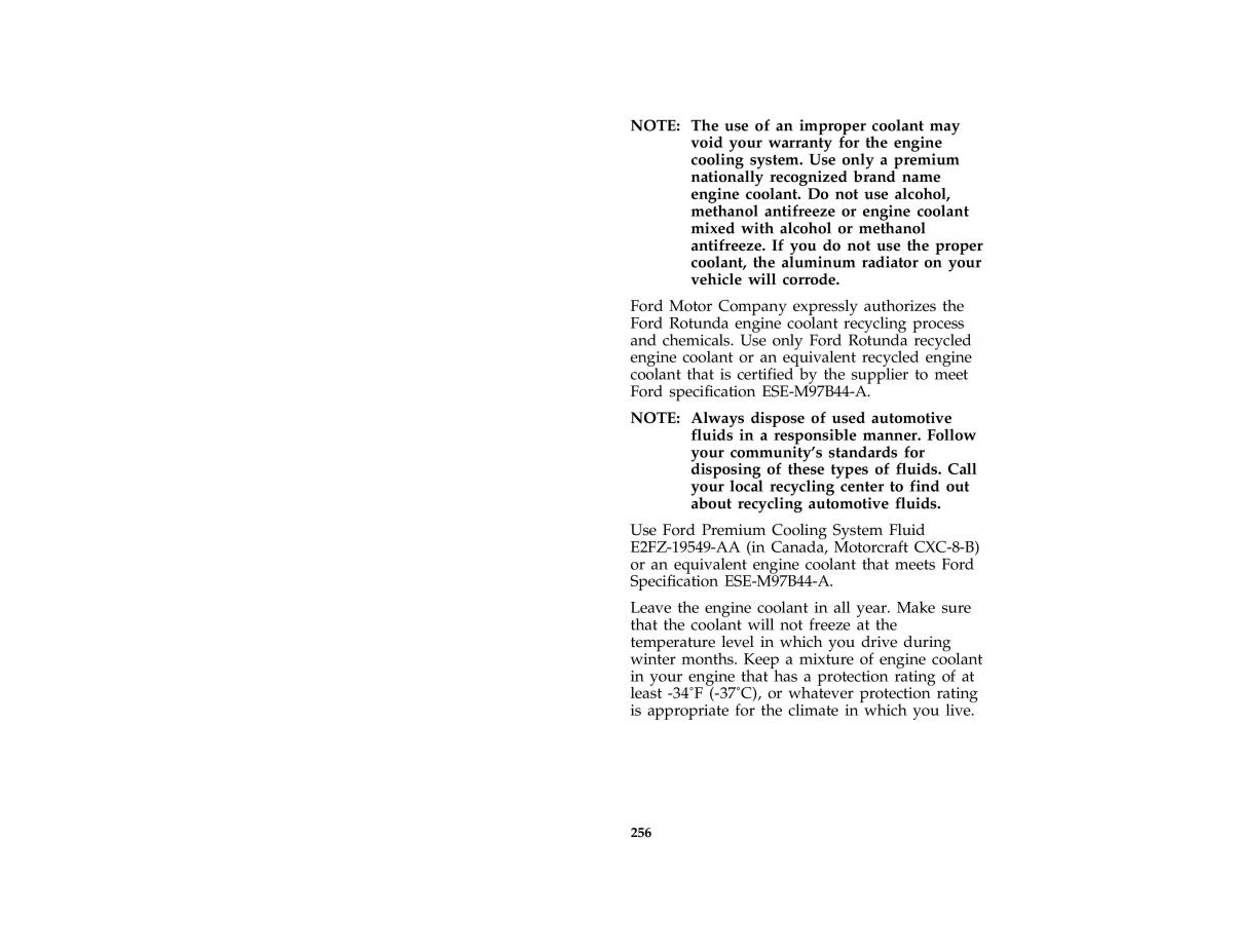 Ford Mustang IV 4 owners manual / page 250