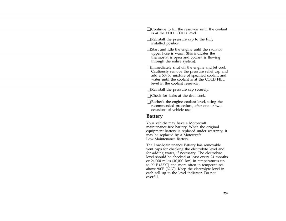 Ford Mustang IV 4 owners manual / page 253