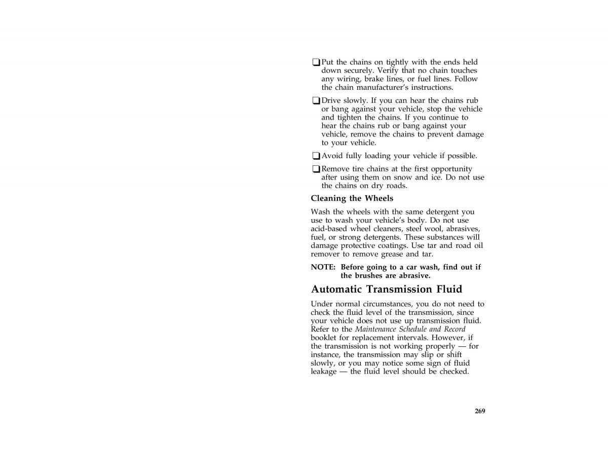 Ford Mustang IV 4 owners manual / page 263