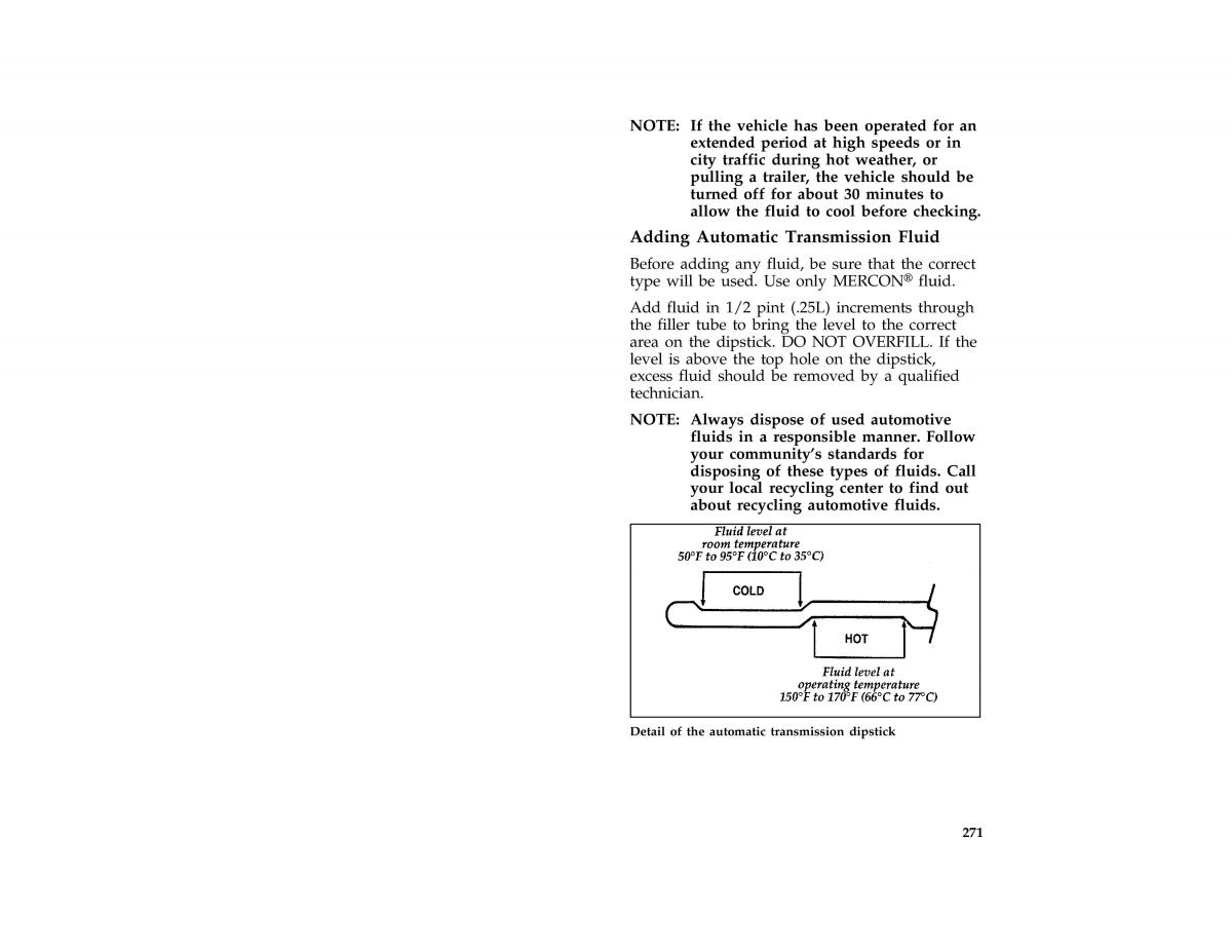 Ford Mustang IV 4 owners manual / page 265