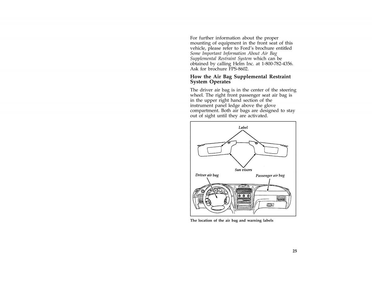 Ford Mustang IV 4 owners manual / page 27