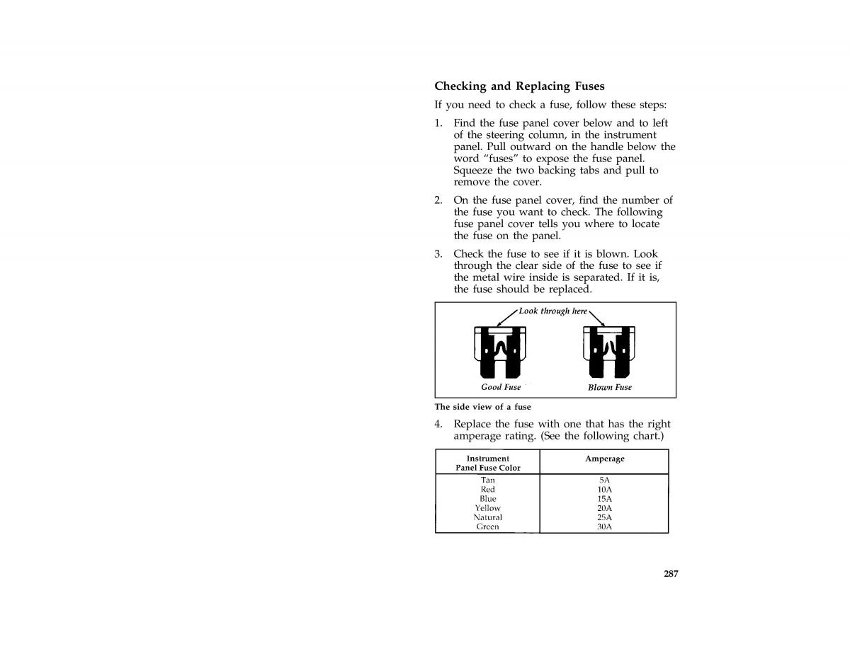 Ford Mustang IV 4 owners manual / page 281