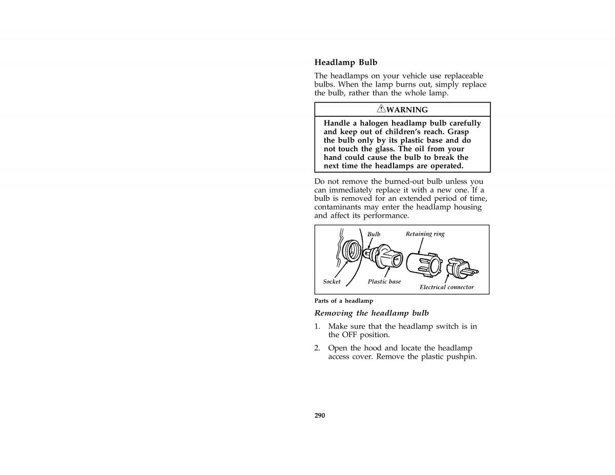 Ford Mustang IV 4 owners manual / page 284