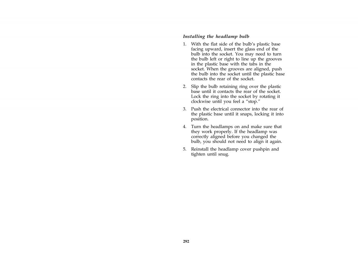 Ford Mustang IV 4 owners manual / page 286