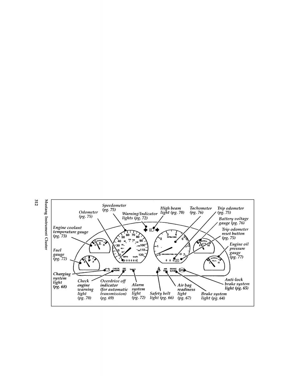 Ford Mustang IV 4 owners manual / page 306