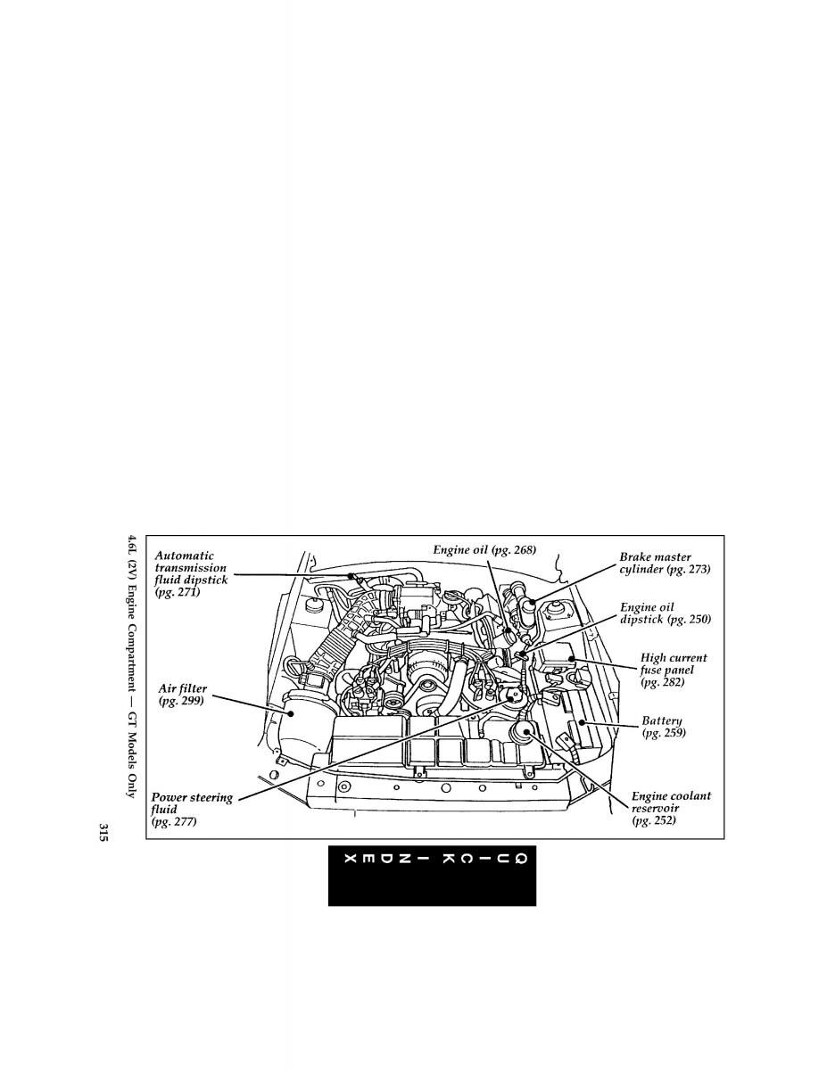 Ford Mustang IV 4 owners manual / page 309