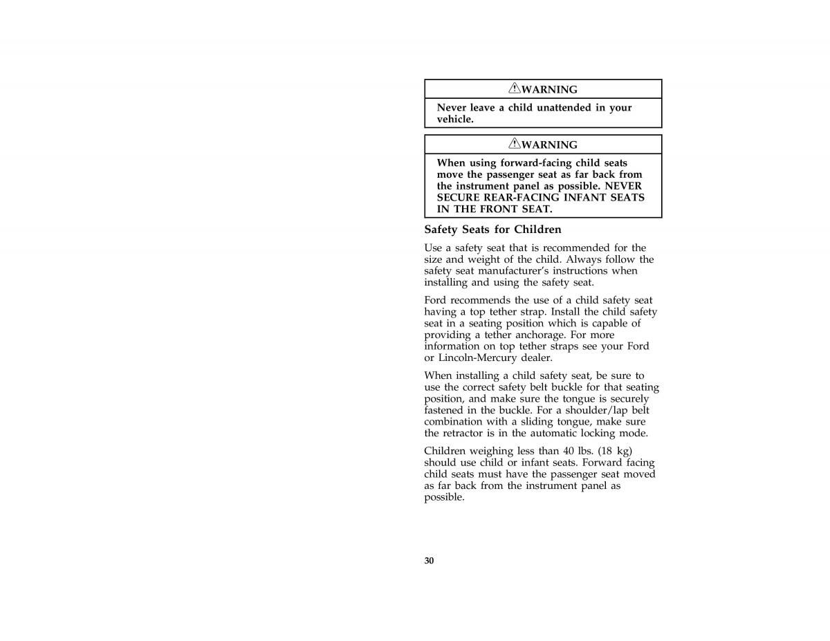 Ford Mustang IV 4 owners manual / page 32