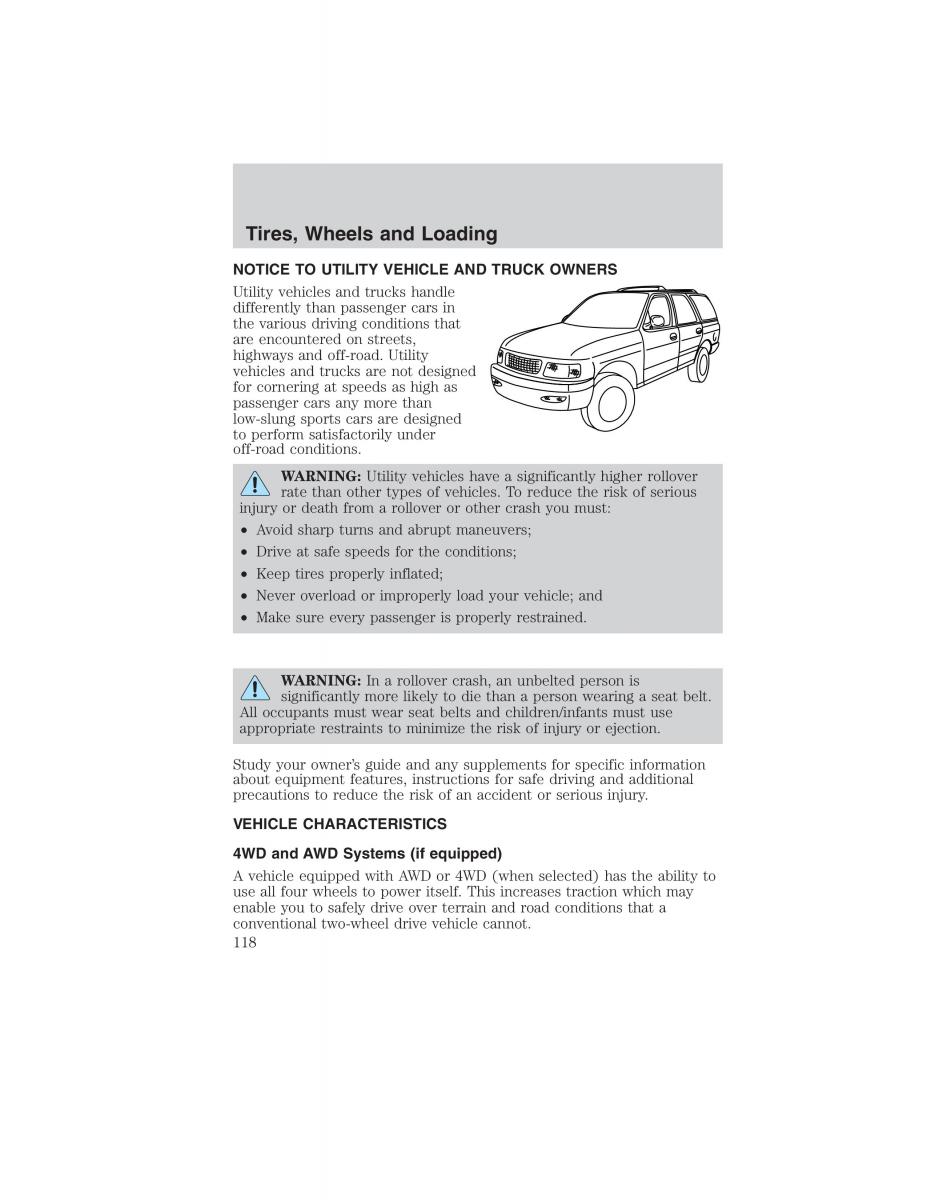 manual  Ford Ranger Mazda B Series owners manual / page 118