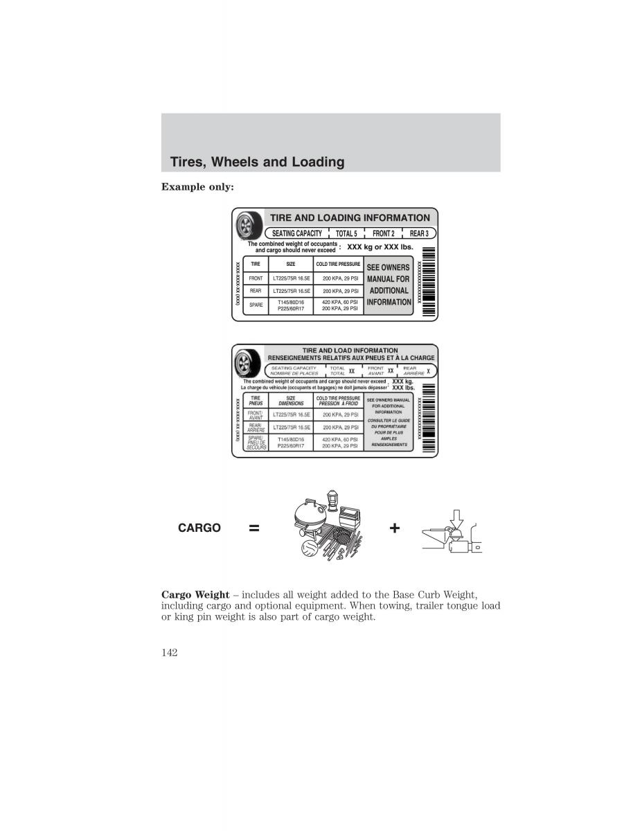 manual  Ford Ranger Mazda B Series owners manual / page 142