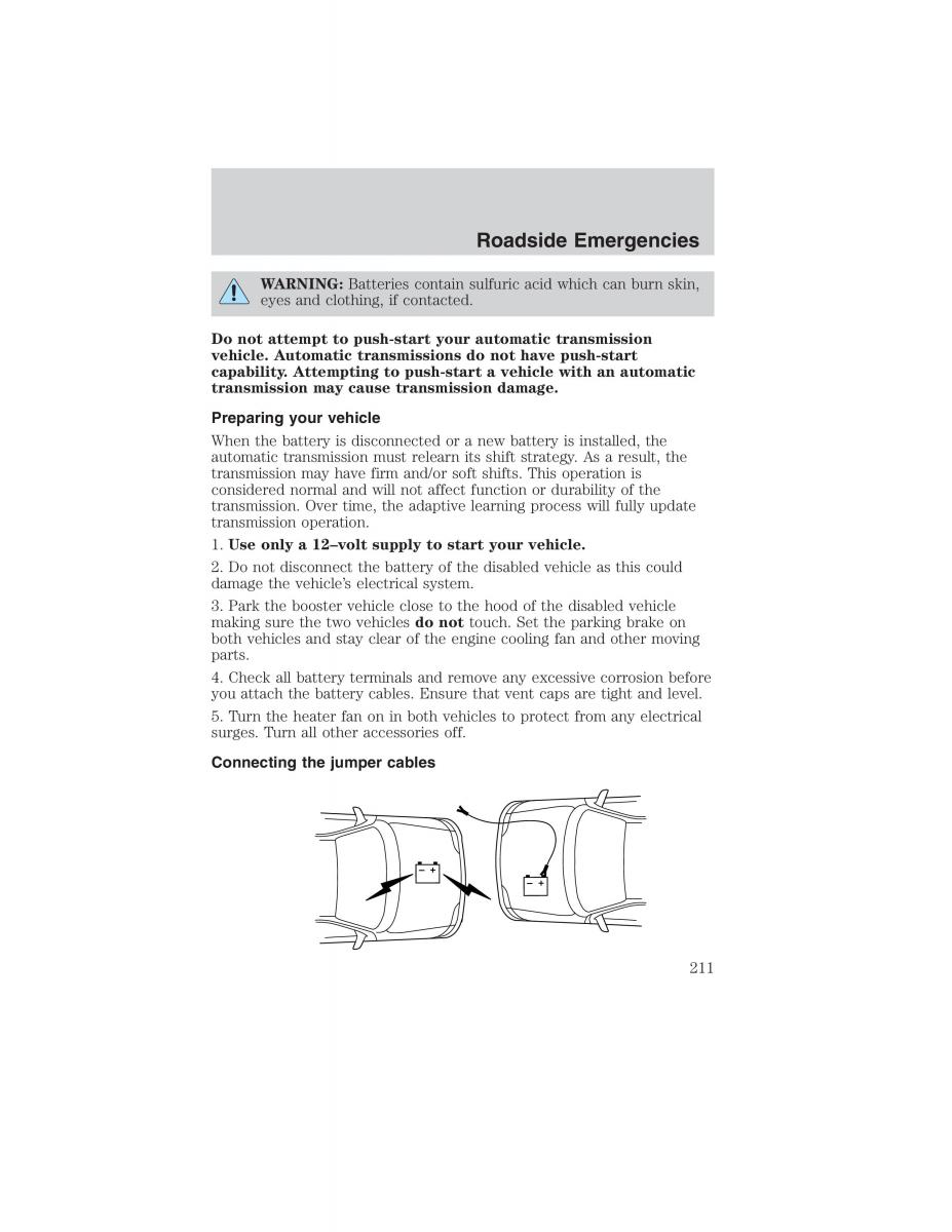 manual  Ford Ranger Mazda B Series owners manual / page 211