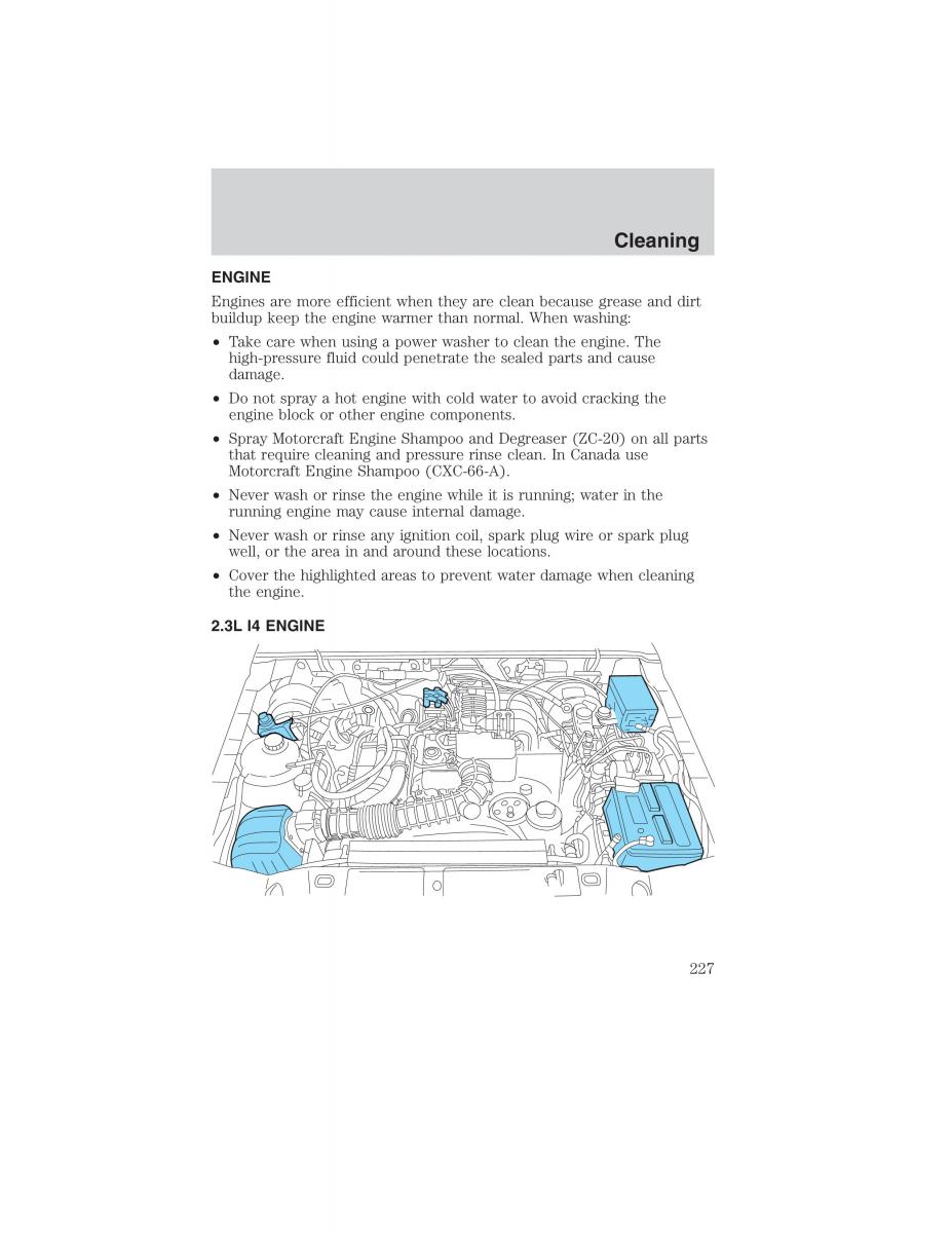 manual  Ford Ranger Mazda B Series owners manual / page 227