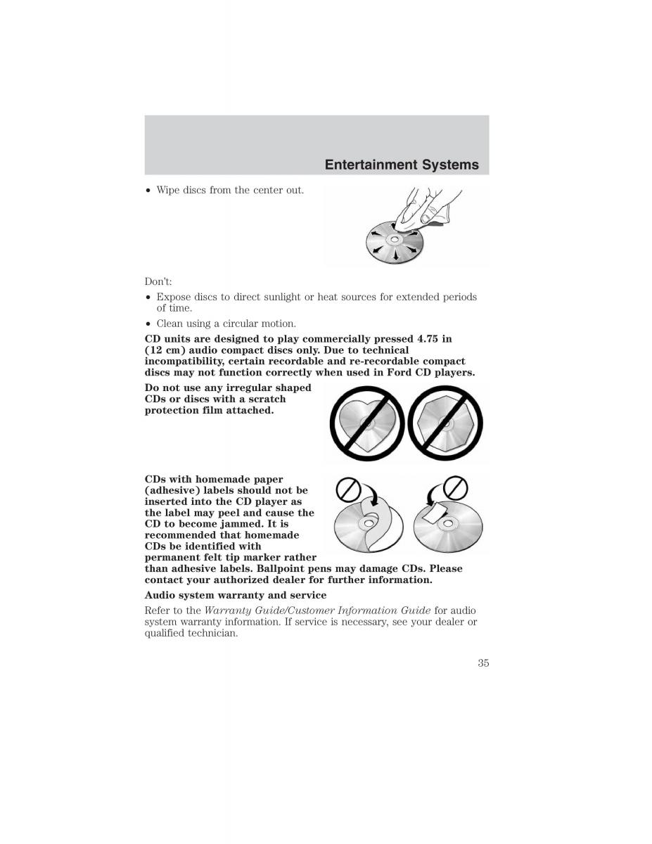 manual  Ford Ranger Mazda B Series owners manual / page 35