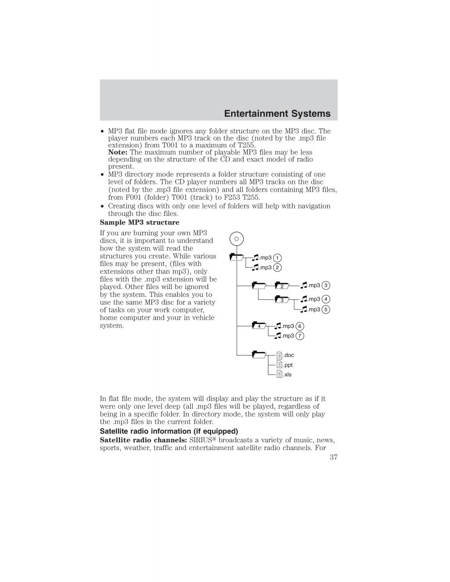 manual  Ford Ranger Mazda B Series owners manual / page 37