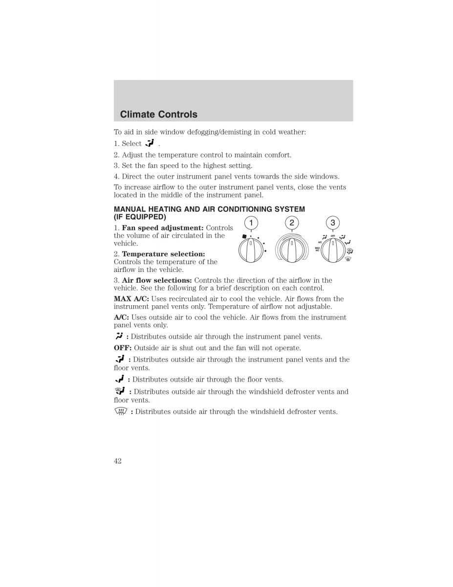 manual  Ford Ranger Mazda B Series owners manual / page 42