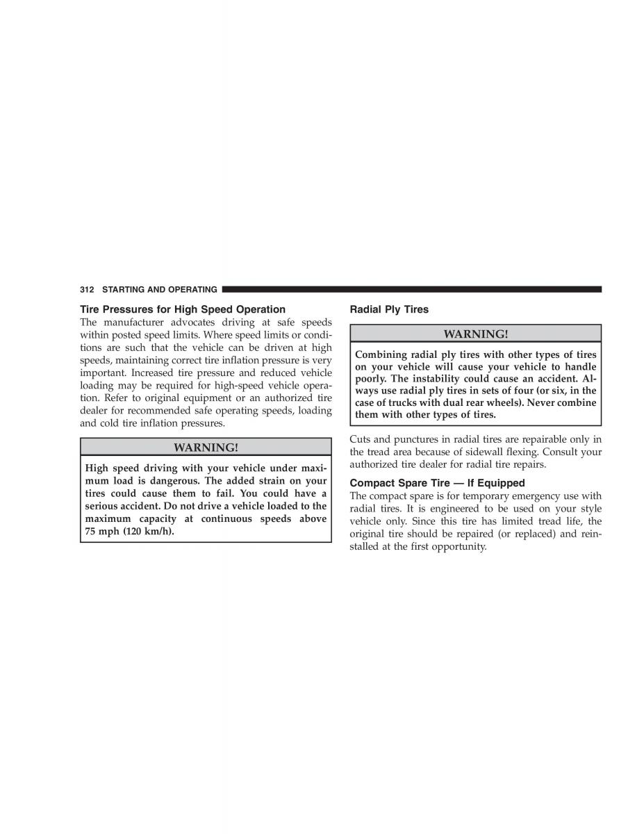 Jeep Patriot owners manual / page 314