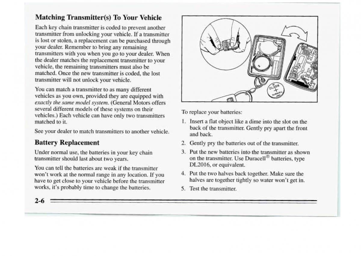 Chevrolet Monte Carlo V 5 owners manual / page 62