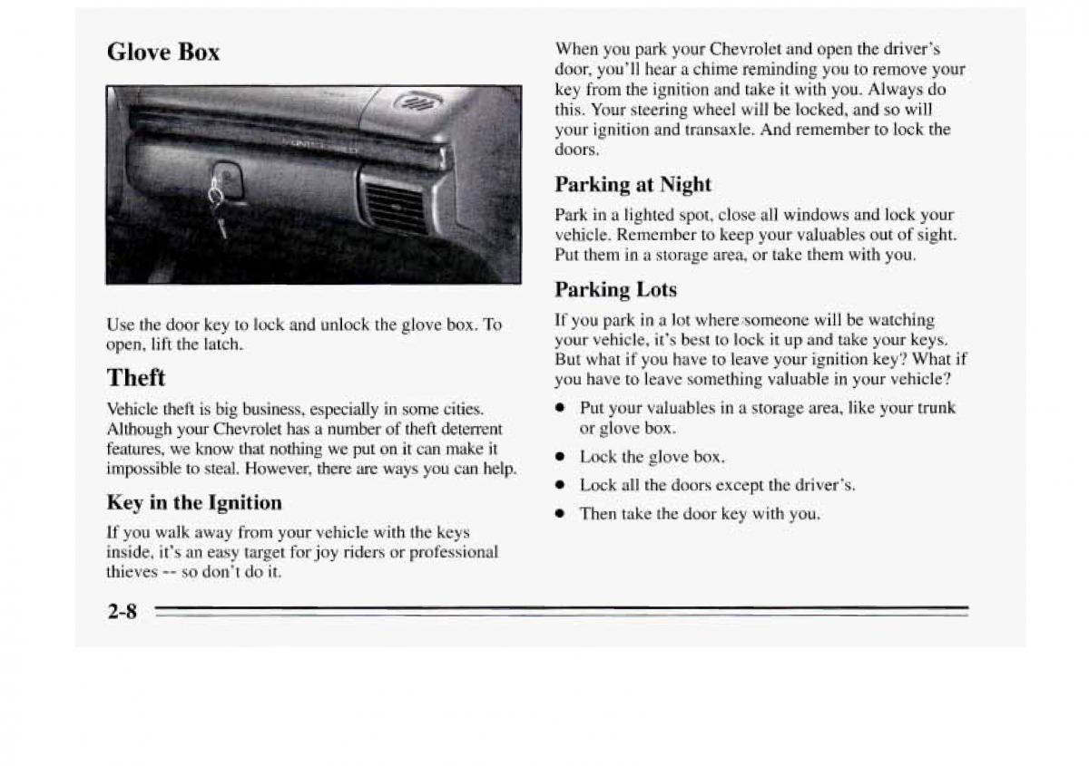 Chevrolet Monte Carlo V 5 owners manual / page 64