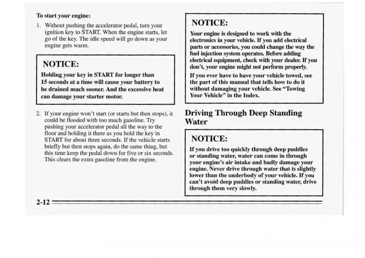 Chevrolet Monte Carlo V 5 owners manual / page 68