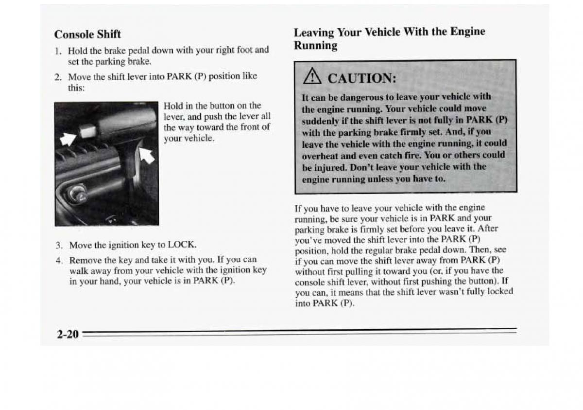 Chevrolet Monte Carlo V 5 owners manual / page 76