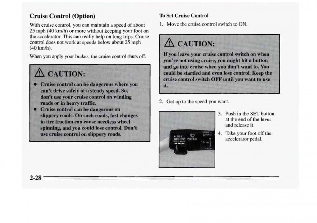 Chevrolet Monte Carlo V 5 owners manual / page 84