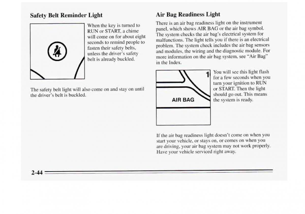 Chevrolet Monte Carlo V 5 owners manual / page 100