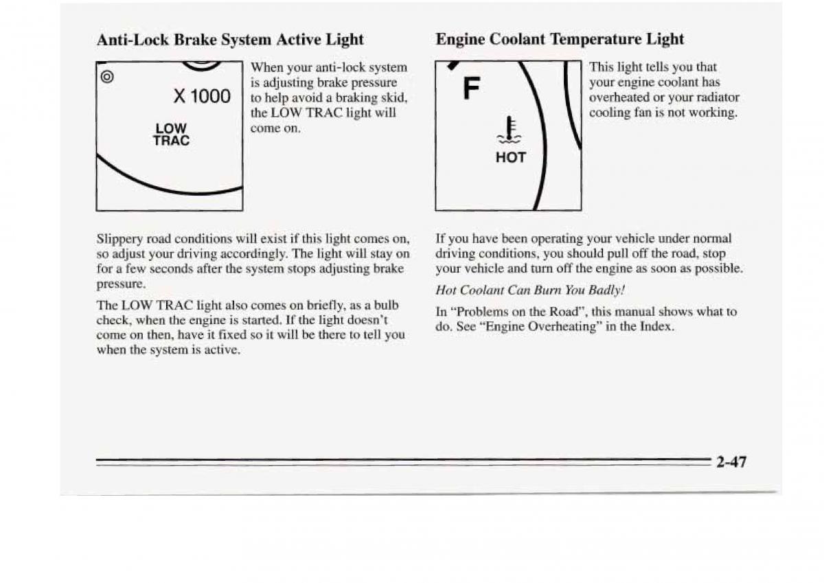 Chevrolet Monte Carlo V 5 owners manual / page 103