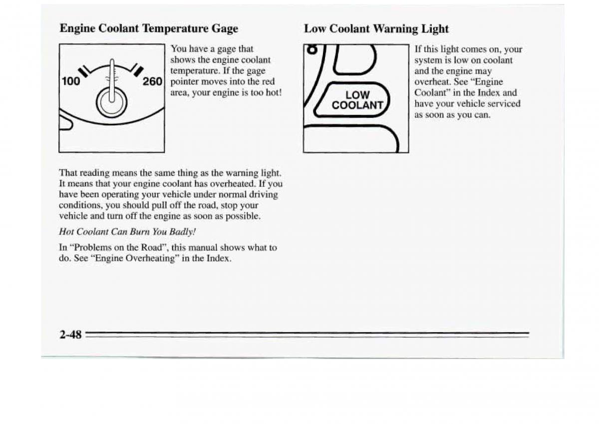 Chevrolet Monte Carlo V 5 owners manual / page 104