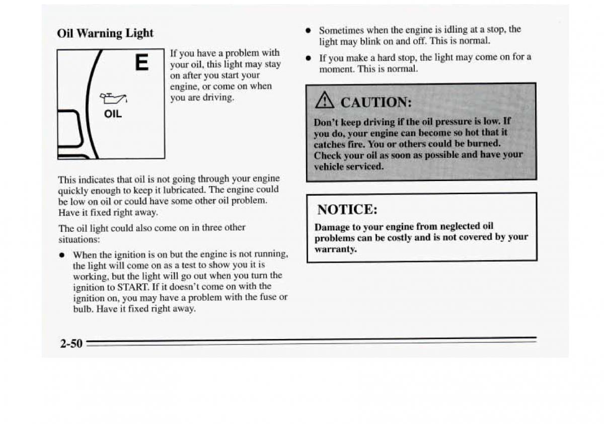 Chevrolet Monte Carlo V 5 owners manual / page 106