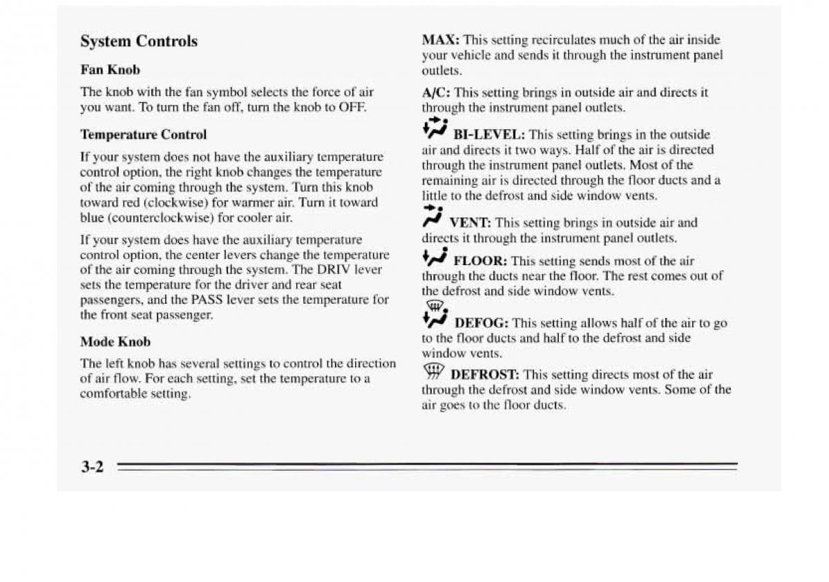 Chevrolet Monte Carlo V 5 owners manual / page 112