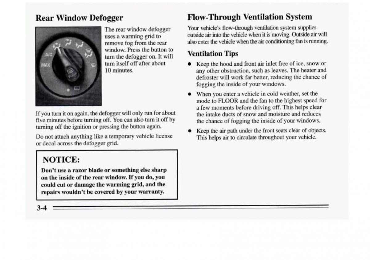 Chevrolet Monte Carlo V 5 owners manual / page 114